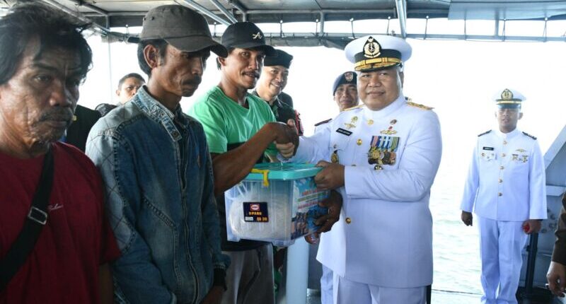 Wabup Nunukan Apresiasi Sinergitas TNI AL – Nelayan Jaga Perairan Perbatasan