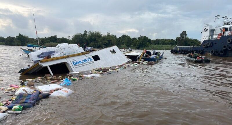 KM Dahliya F3 Tenggelam di Sungai Mahakam, Penumpang dan ABK Selamat