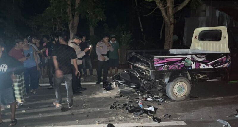 Tabrak Mobil Parkir di Jalan, Pemotor Mabuk Patah Tulang