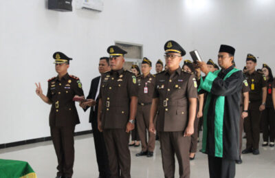 Burhanuddin Lantik Dimas Sigit sebagai Kepala Cabang Kejaksaan Negeri Sebatik