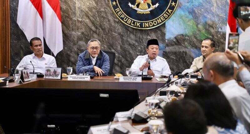 Menteri Nusron Paparkan Roadmap Lahan Sawah yang Dilindungi