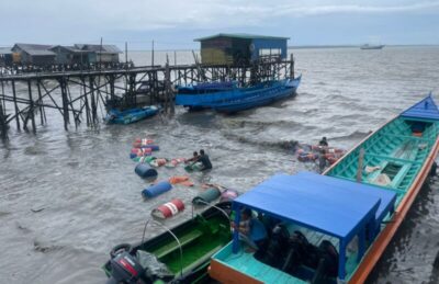 Lanal Nunukan Bantu Penyelamatan Perahu Pengangkut BBM dan Rumput Laut