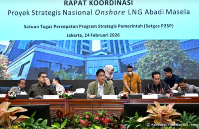 Purbaya Pimpin Rakor Membahas Hambatan di PSN Onshore LNG Abadi Masela