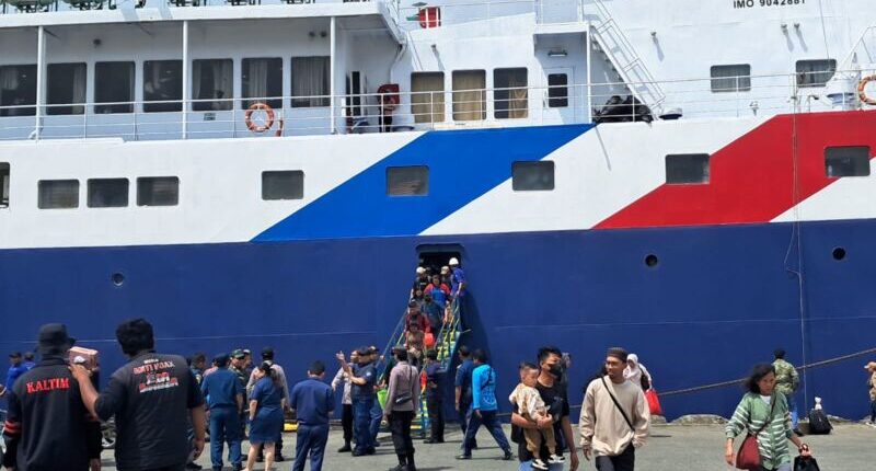 Ongkos Lebih Murah, Kapal Laut Jadi Pilihan Pemudik di Pelabuhan Samarinda