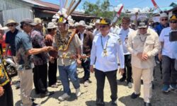 Wagub Kaltara Terima Kunjungan Wamen Digital Serawak di PLBN Long Nawang