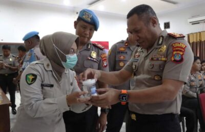 Seluruh Pejabat Polres Nunukan Tes Urine Mendadak
