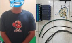 Gasak Baterai dan Kabel Tower, Pria di Kota Bangun Dibekuk Polisi!