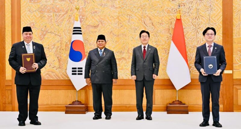 Perkuat Kemitraan Strategis, Presiden Prabowo Saksikan Pertukaran 10 MoU RI–Korea
