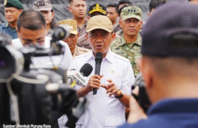 Bahlil Tinjau Langsung Penertiban Tambang Ilegal di Murung Raya